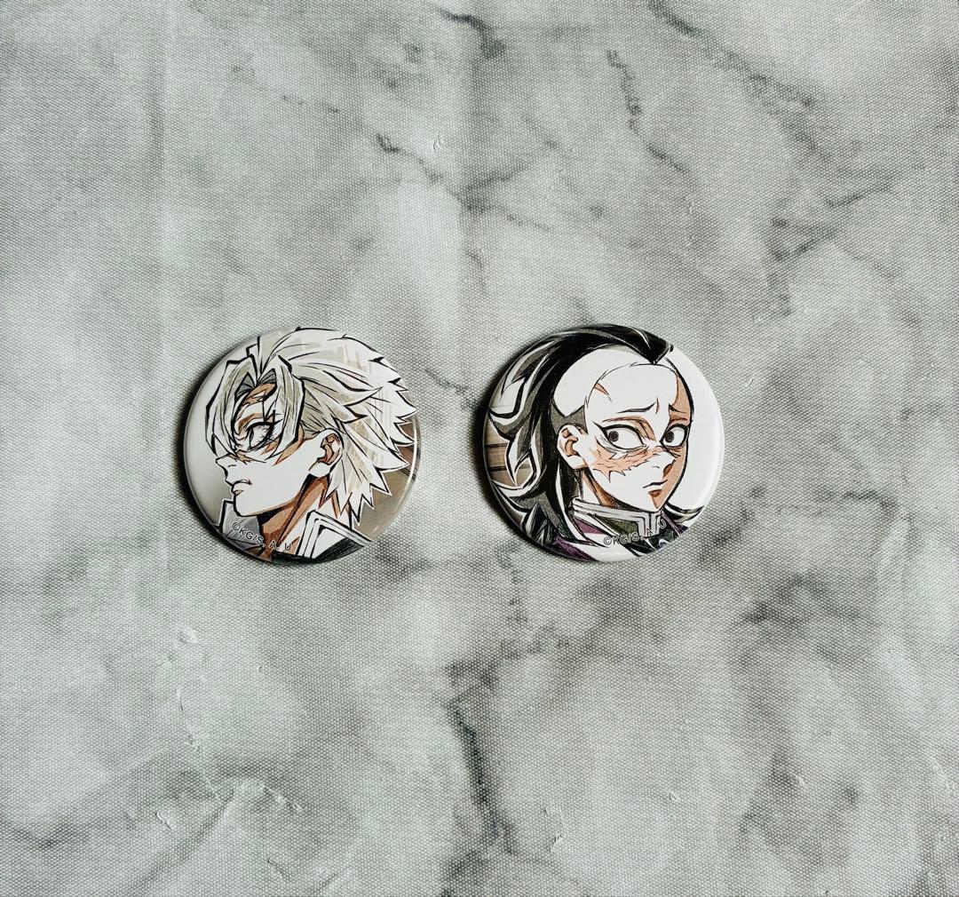 鬼滅の刃 不死川実弥 不死川玄弥 WEBSHOPくじ 缶バッジ E賞 - メルカリ