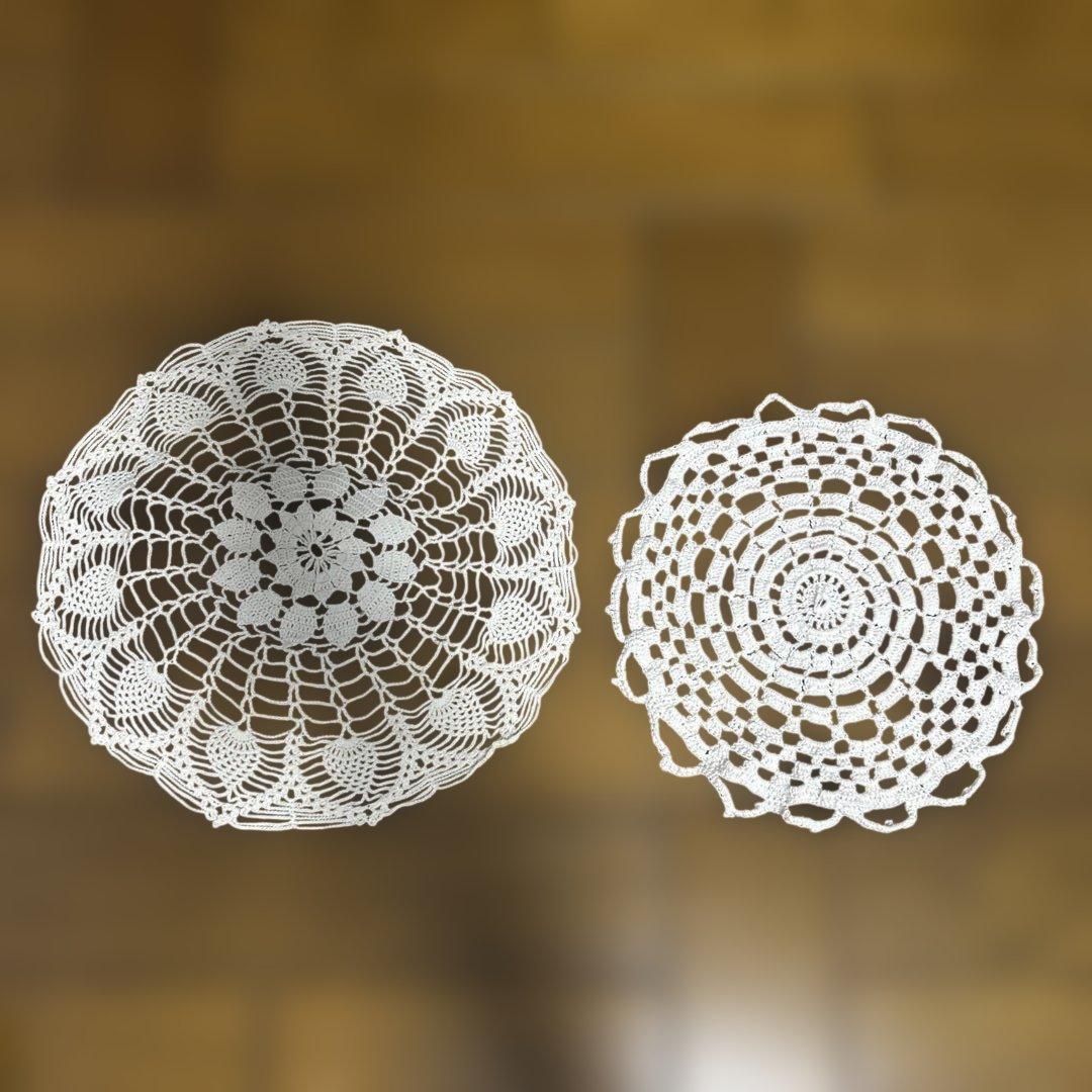 ホワイトレースマルチカバー2枚セット - メルカリ