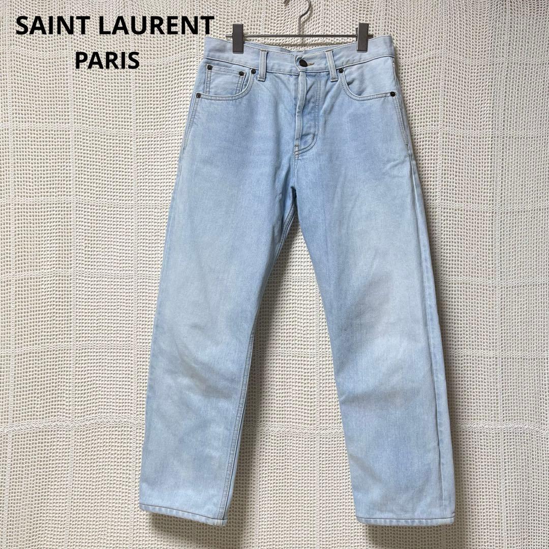 ☆美品☆ SAINT LAURENT サンローラン ブリーチ ストレート デニム