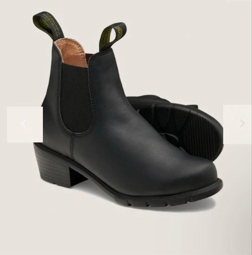 Saya 本革 ブラック 黒 ラボキゴシ フラット サイドゴアブーツ 23cm