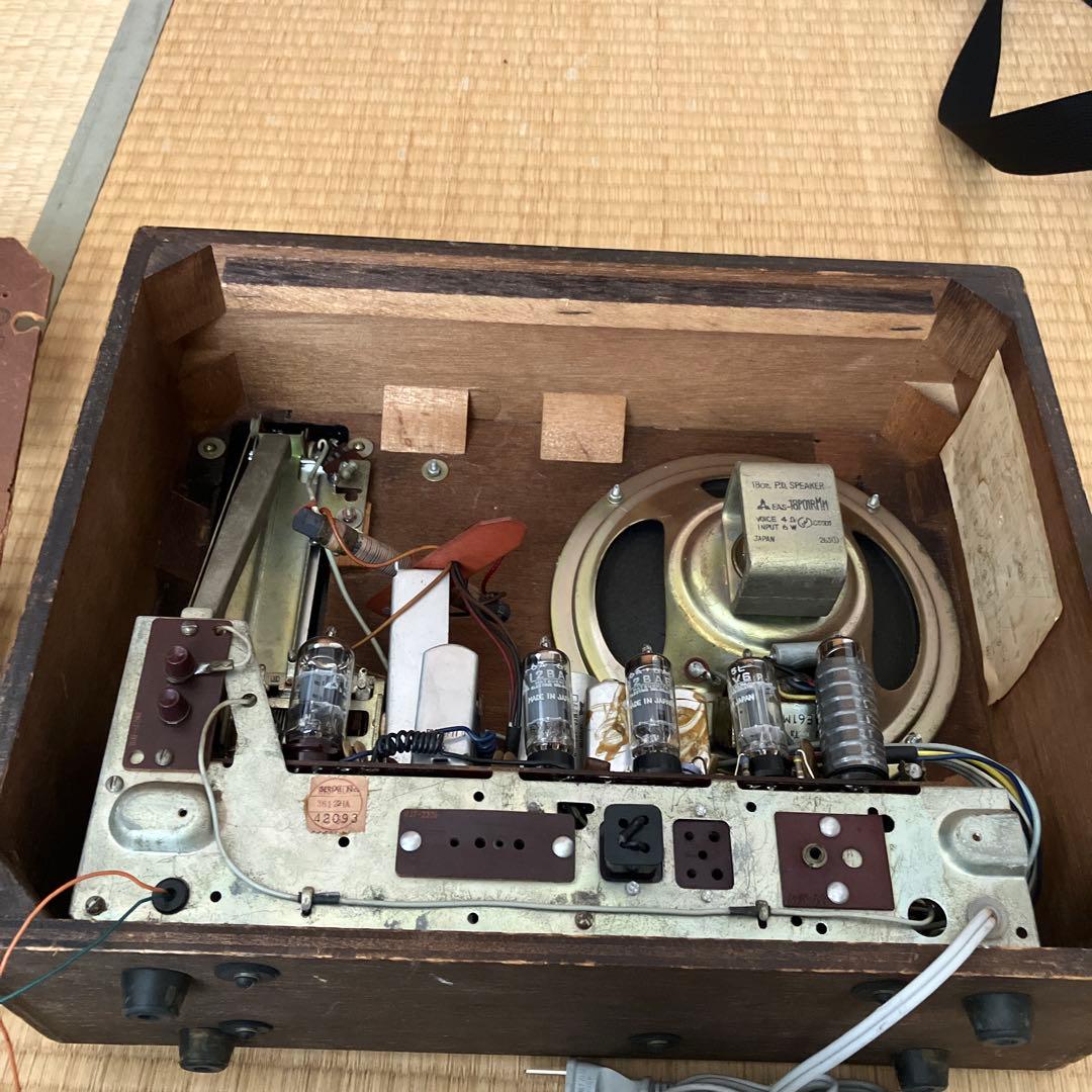 ナショナル RE-760 真空管ラジオ FM/AM OK 通電OK 昭和