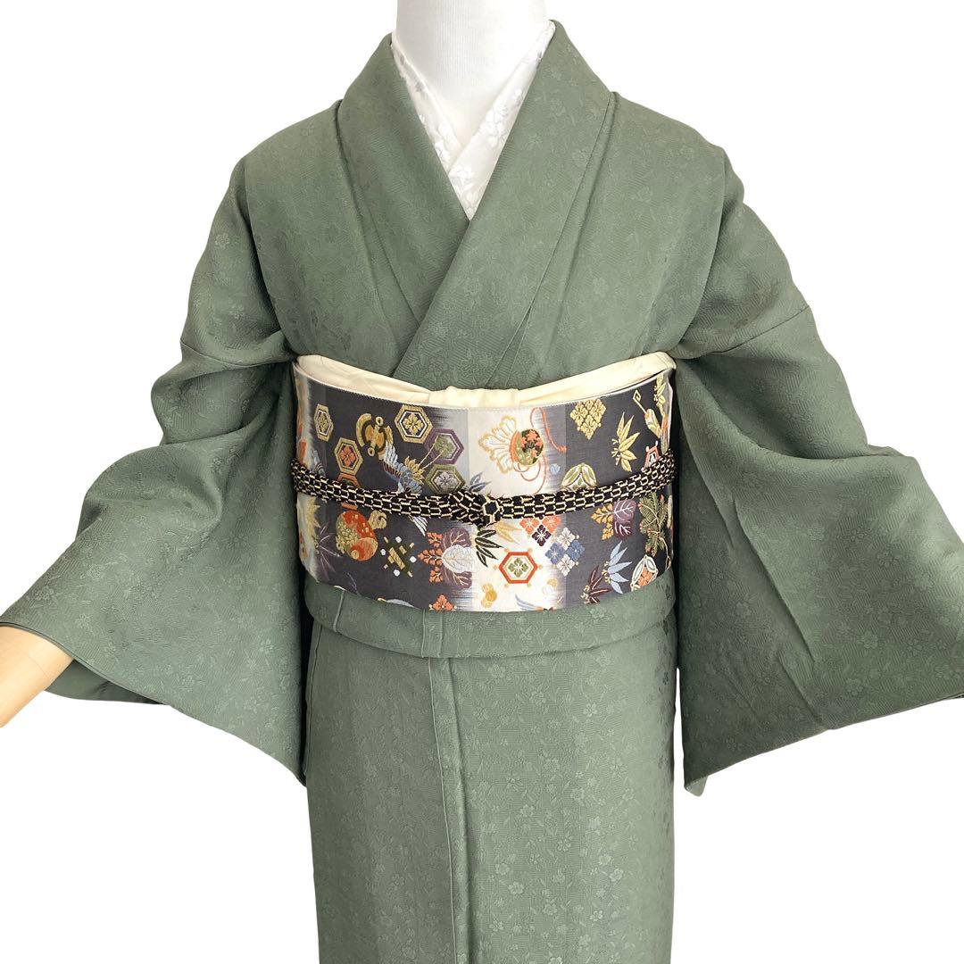 ☆ twin R様☆草緑 色無地 着物 礼装 卒業式 入学式 フルセット可