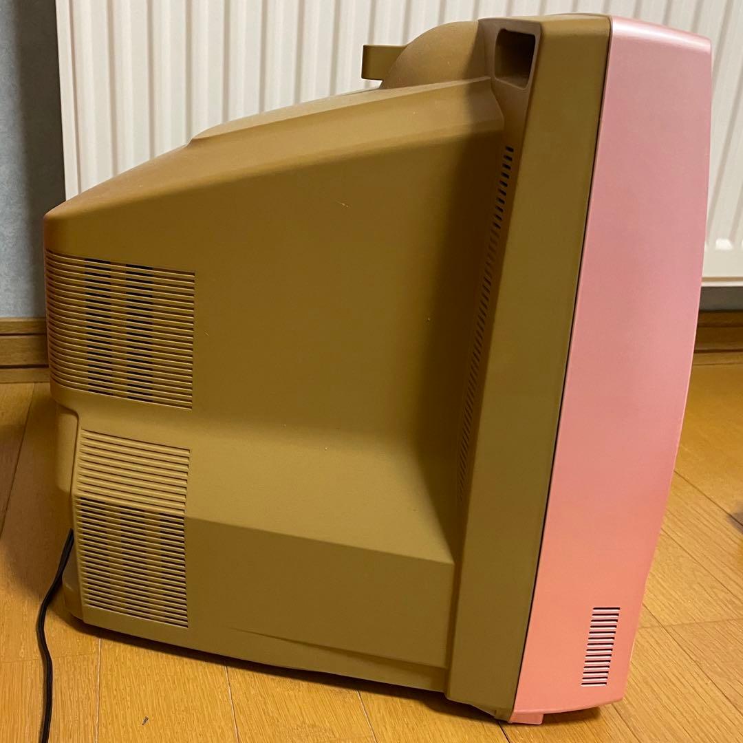 通電確認⭕️済み！】ピンクのブラウン管テレビ/テレビデオ - メルカリ