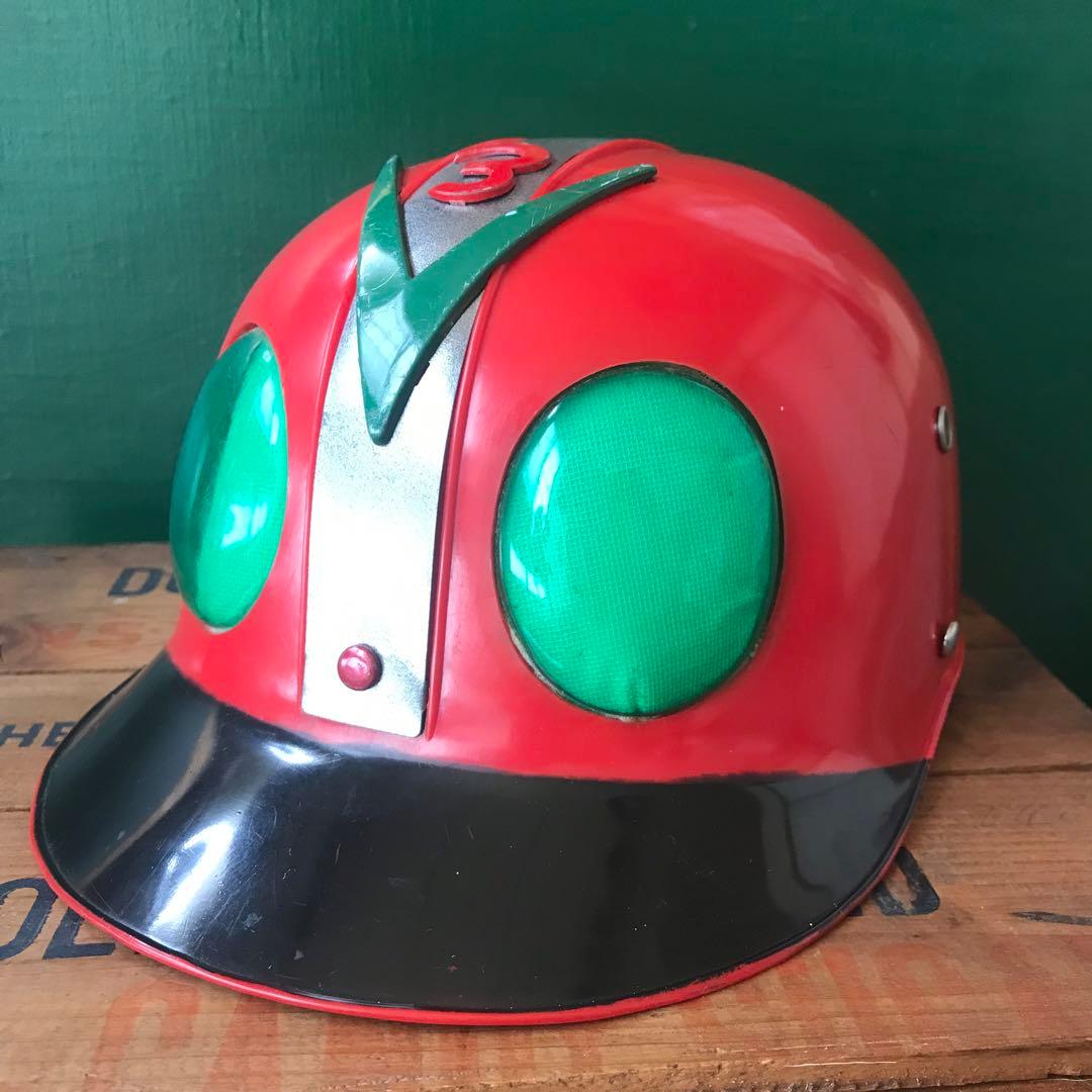 仮面ライダーV3 【当時物】美品 少年仮面ライダー隊 ヘルメット - メルカリ