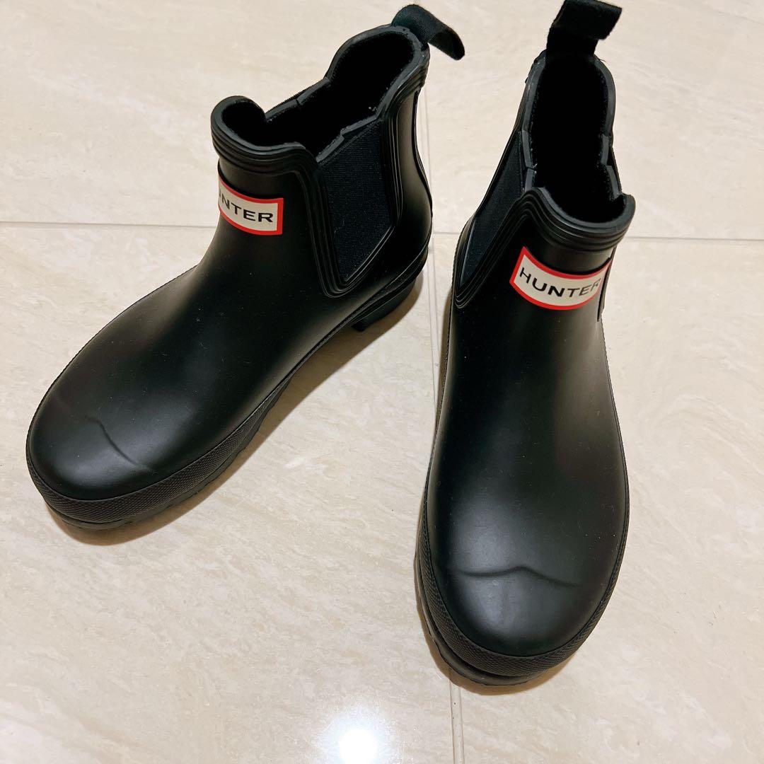 ★美品★HUNTER ハンター　オリジナルチェルシー　レインブーツ　ショート さらに快適なフィット感♪オリジナルチェルシーブーツ