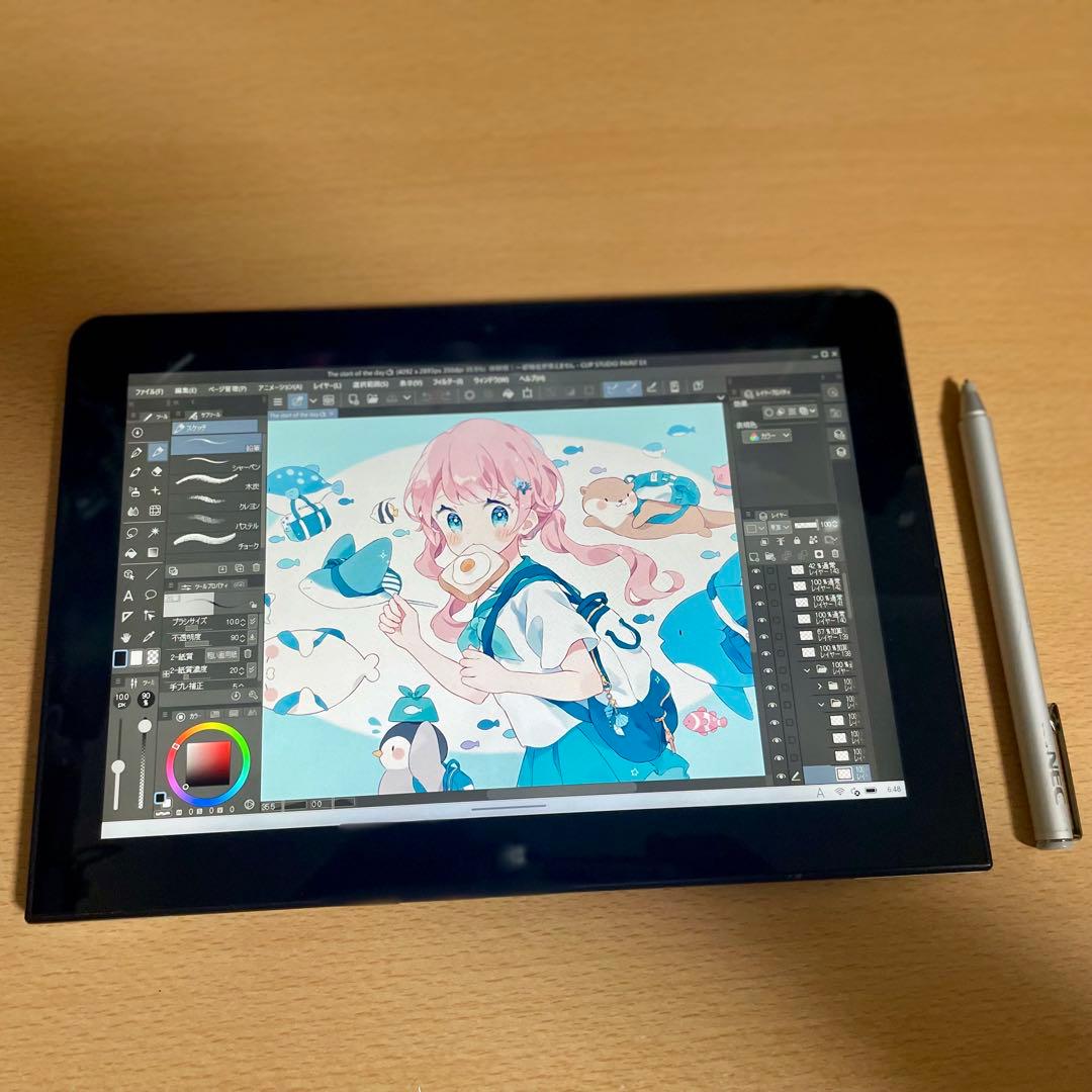 ◇特価! NEC ワコム 筆圧2048段階 128GB お絵描きタブレット NEC、筆圧感知2048段階デジタイザーペン付属のWindows 10タブレット