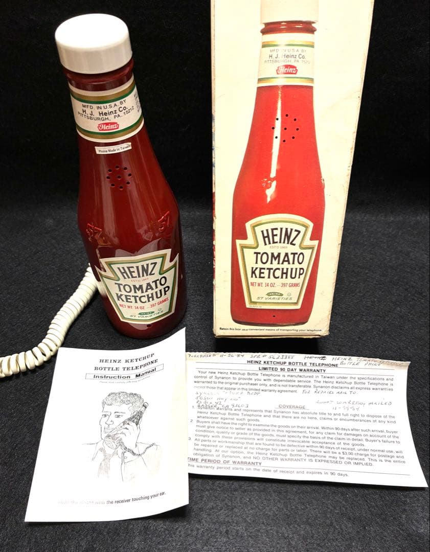ハインツ HEINZ ケチャップボトル 電話機 アドバタイジング ビンテージ