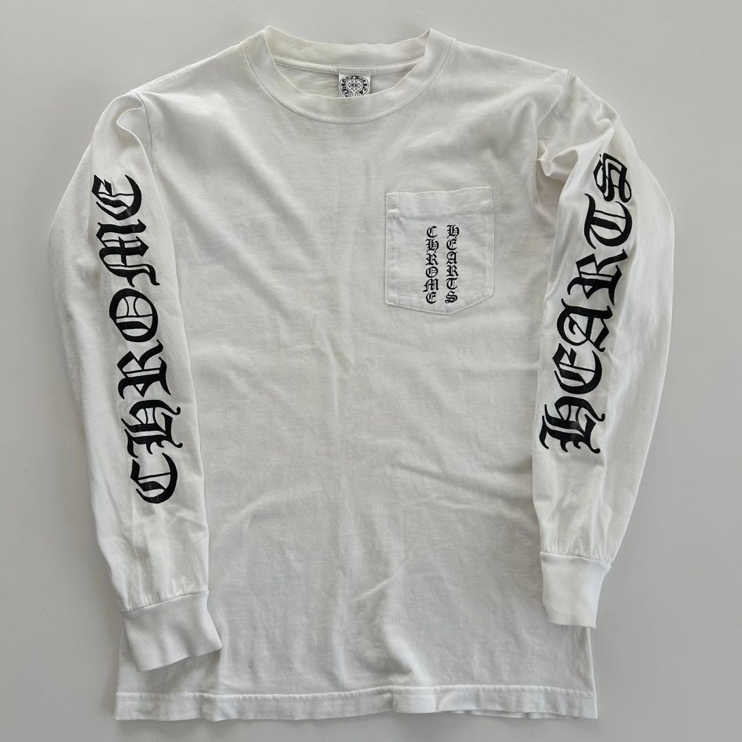 90s 】 CHROME HEARTS クロムハーツ ロンT USA製 白 - メルカリ