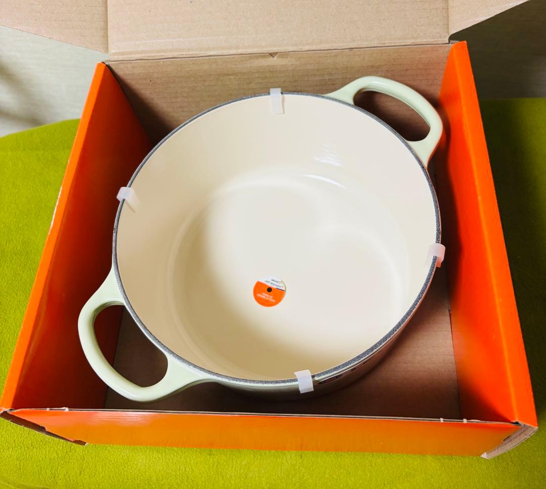 新品未使用】 ル・クルーゼ ココット・ロンド 22cm ワサビ - メルカリ