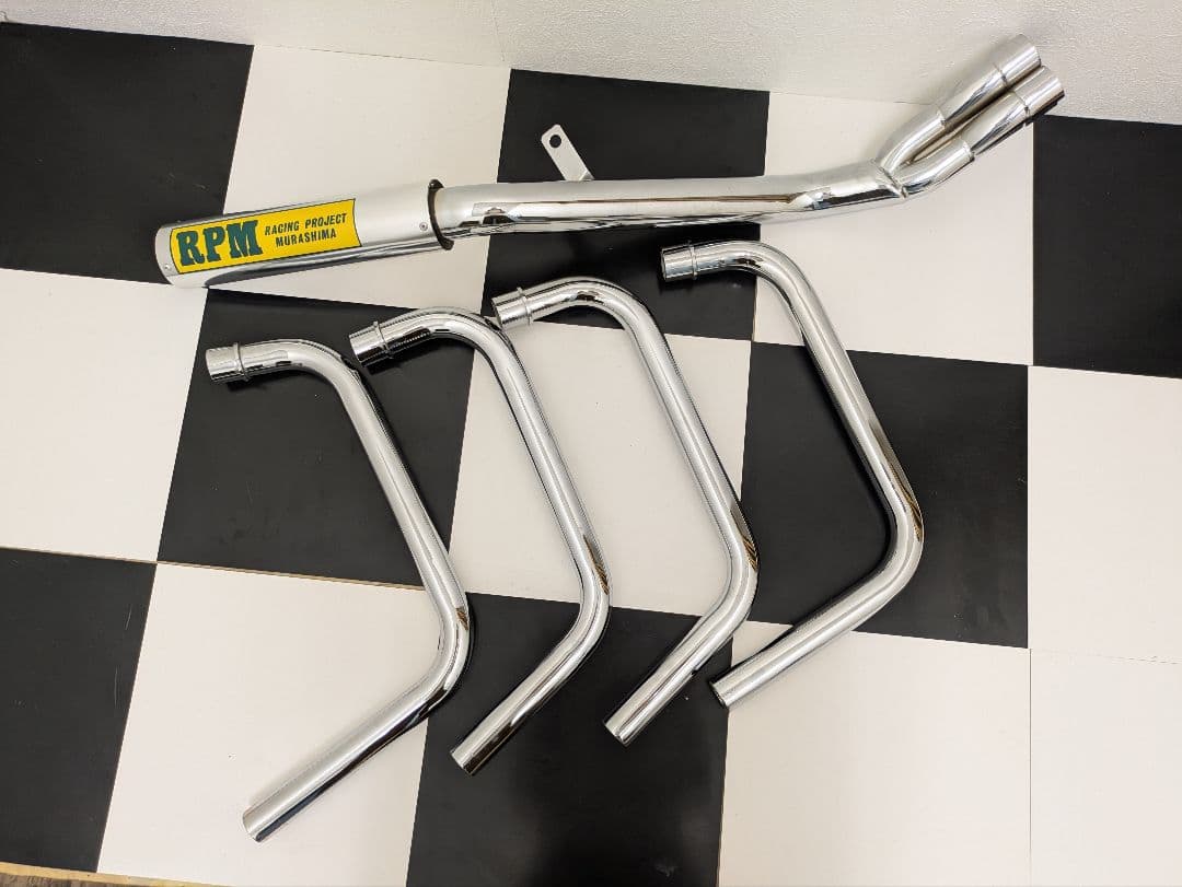 ゼファー400 PRMタイプゼファー400X 4-2-1マフラーメッキ送料込み