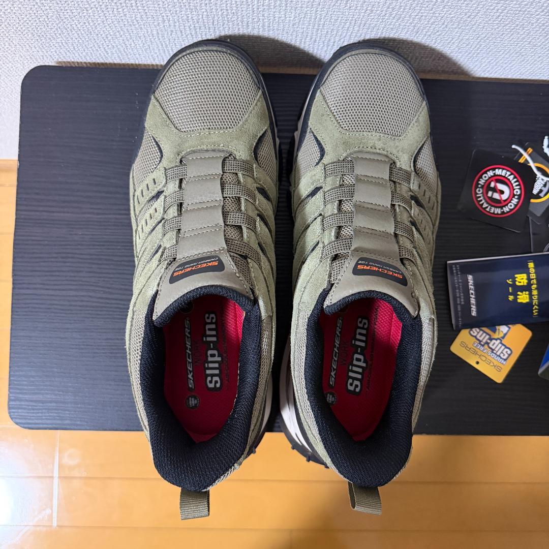 【未使用に近い】SKECHERS ハンズフリー安全靴 28.0cm 2E相当