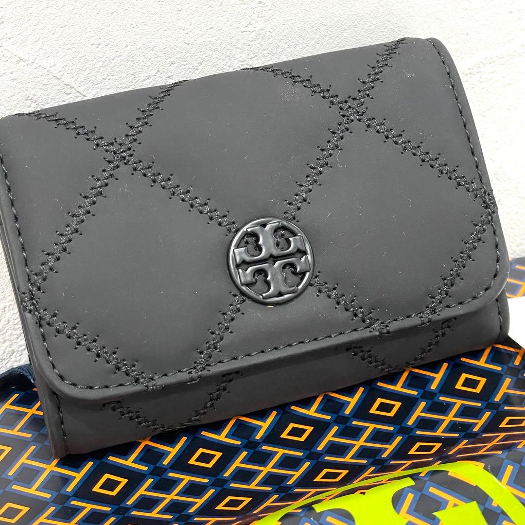 [新品] Tory Burch ブラック名刺入れ キルティング 黒 楽天市場】トリーバーチ カードケース アウトレット 名刺入れ コイン