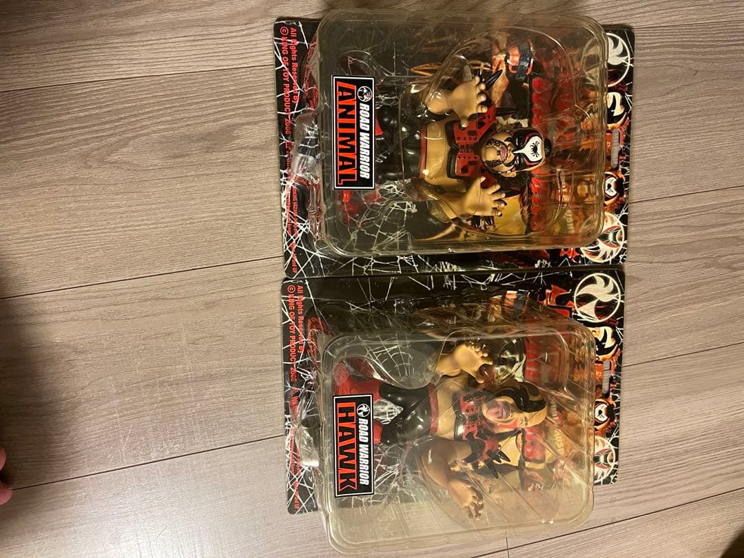 完全セットロードウォリアーズ ANIMAL ＆ HAWK 2体セット未開封WWE
