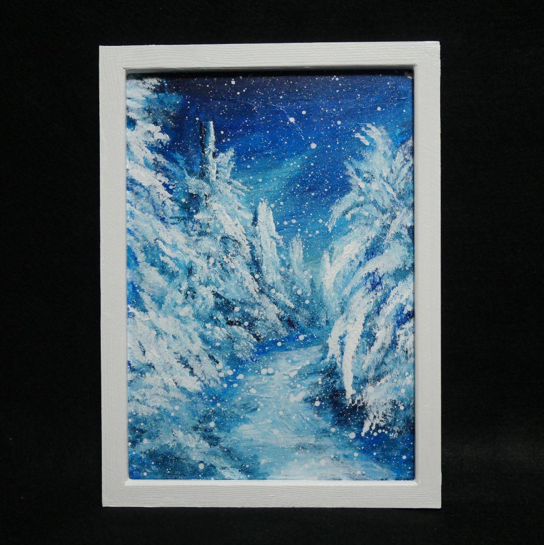 油絵 油彩 油彩画 絵 絵画 【冬景色】 - メルカリ