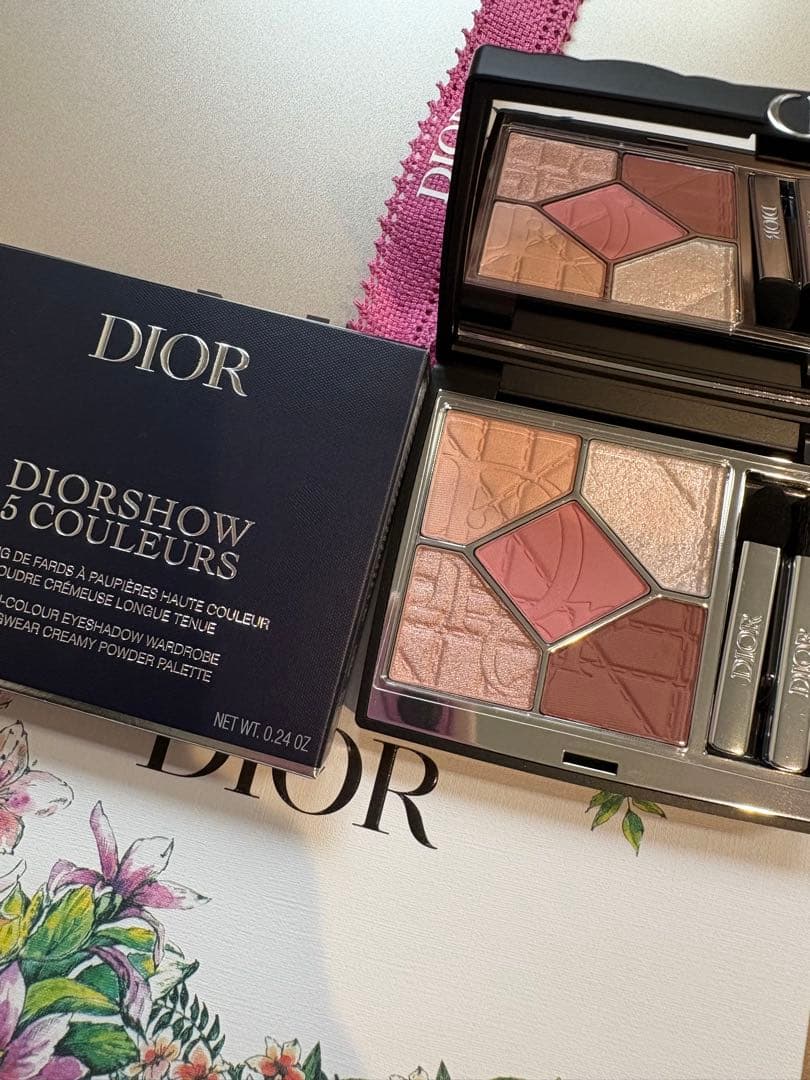 新作　Dior ショウ　サンク　クルール857 ローズオーガンザ　アイシャドウ Dior 2025夏コスメ】ディオールショウ サンク クルール／857 ローズ