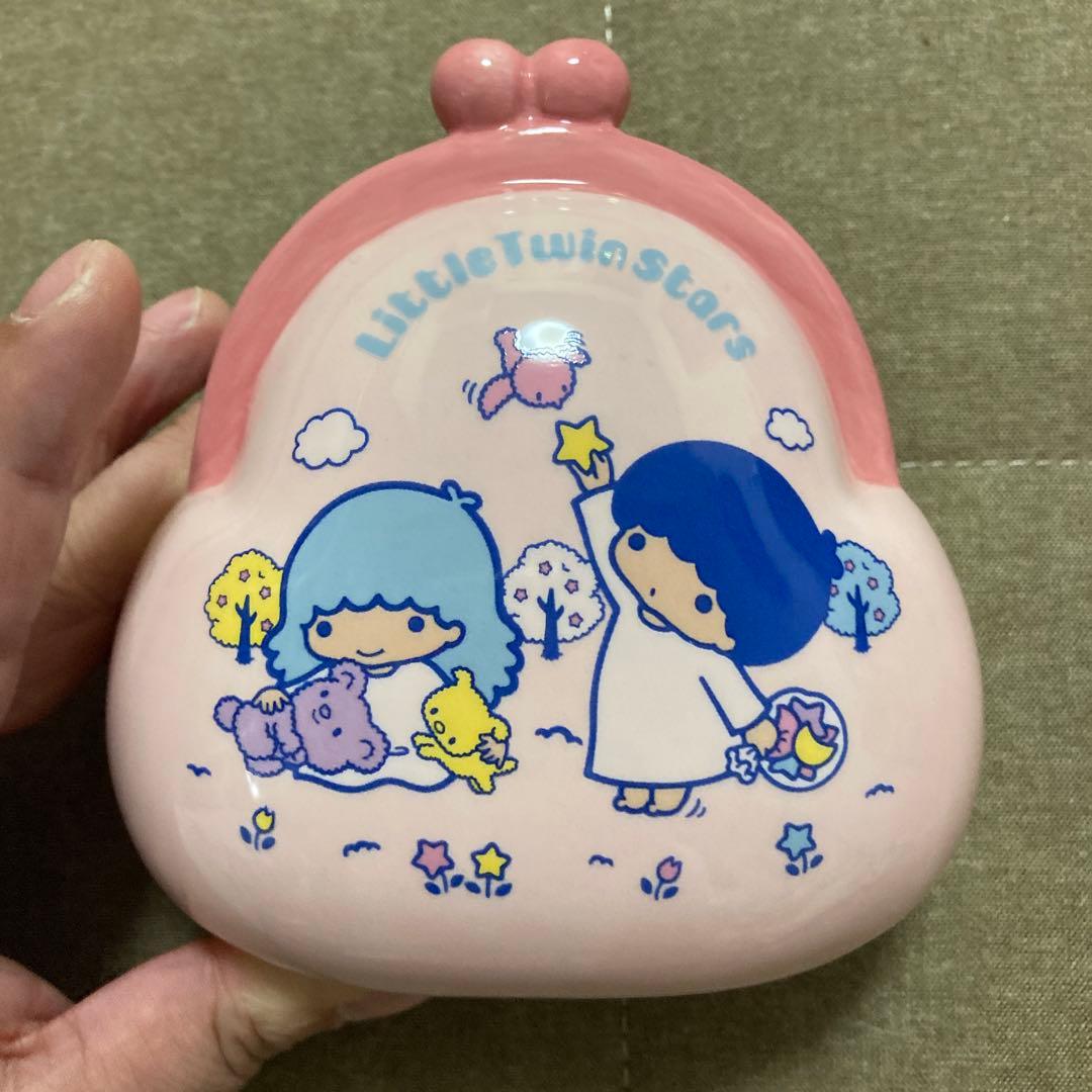 リトルツインスターズ(キキララ) がま口型貯金箱☆。.:＊・゜ - メルカリ