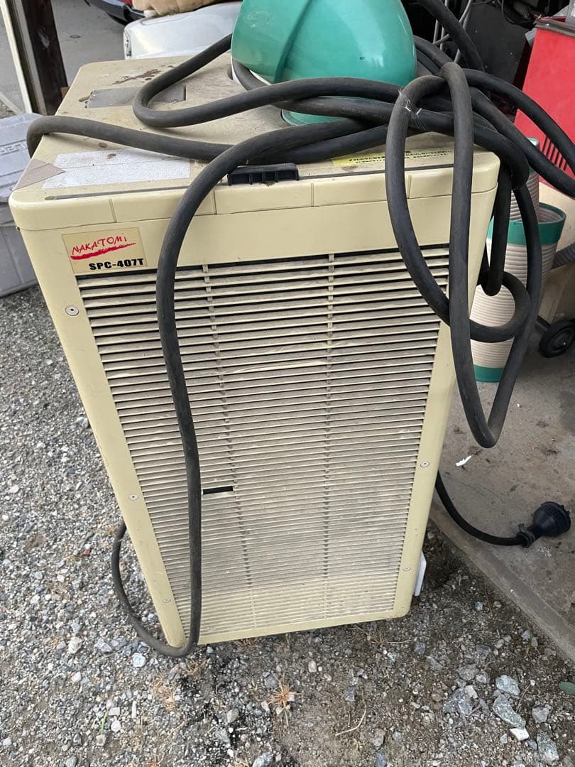 スポットクーラー　2台　ナカトミとデンソー200V 3相式 発送はできません。 NAKATOMI スポットクーラー 冷媒ガスR32 三相200V 自動首振り機能付