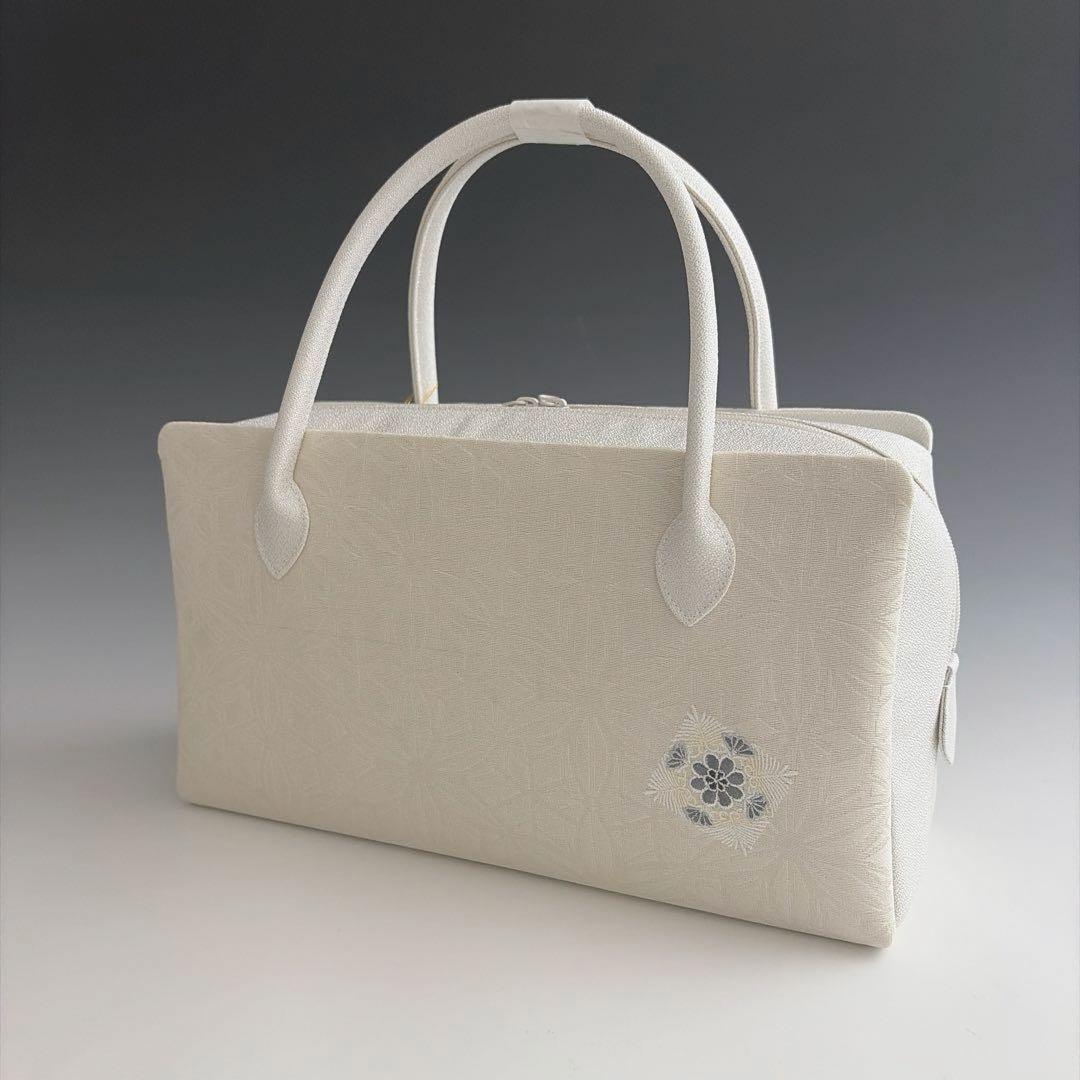 新品未使用 ！！刺繍入り！！京都 西陣 正絹 帯使用 利休バッグ 26204