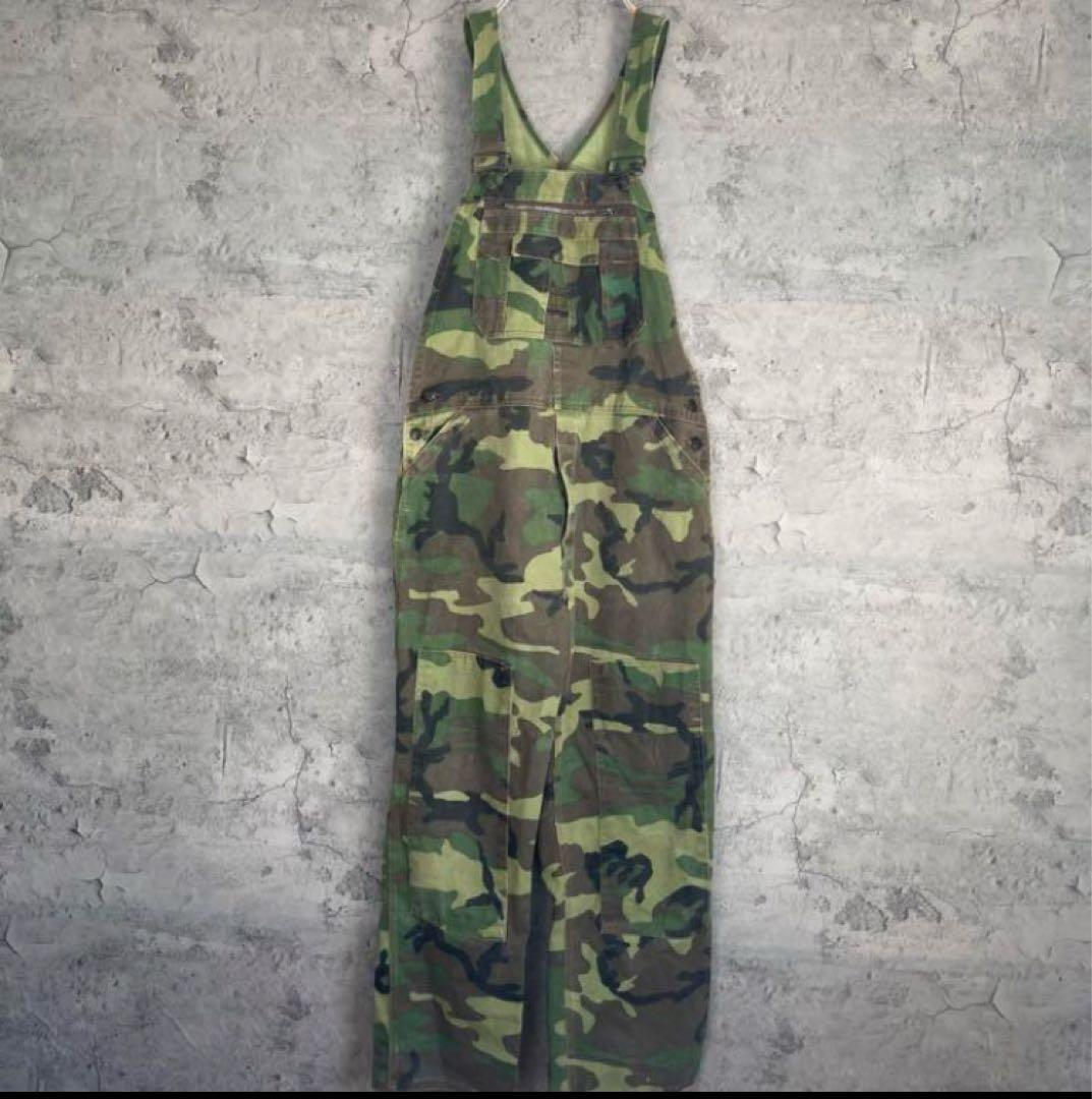 38 LIBERTY ヴィンテージ ダブルニー カモフラ 迷彩 オーバーオール