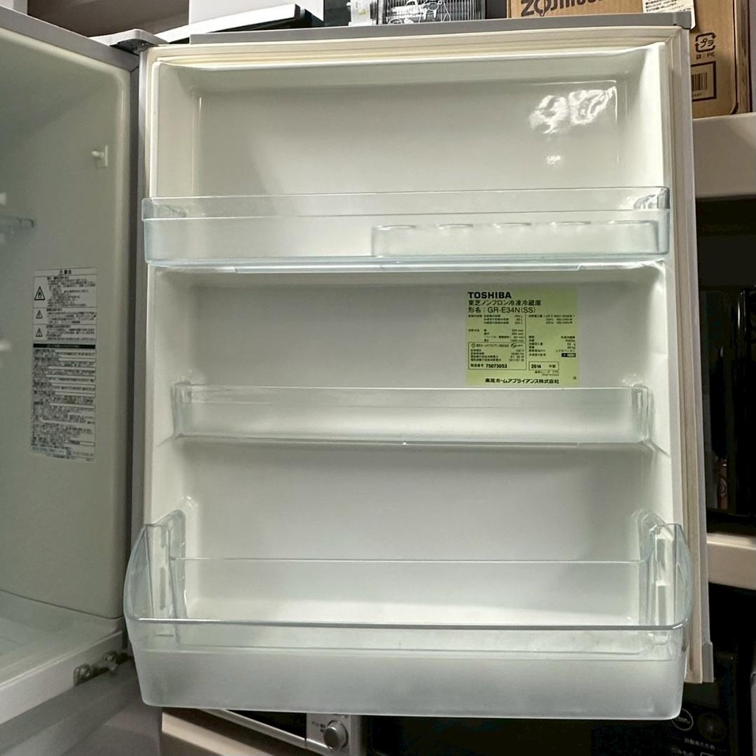 iΦ TOSHIBA 冷凍冷蔵庫 置けちゃうスリム GR-E34N 340L ① rohamedspa.com