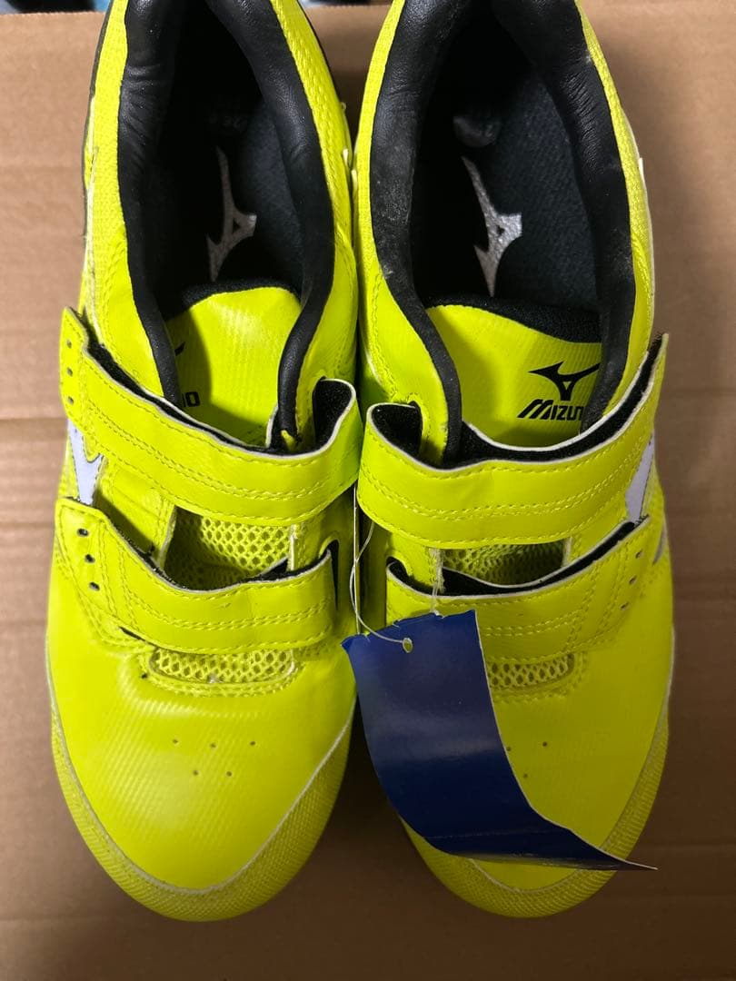 【新品】Mizuno 蛍光イエロー 安全靴 ベルクロ Mizuno 蛍光イエロー安全靴 - メルカリ