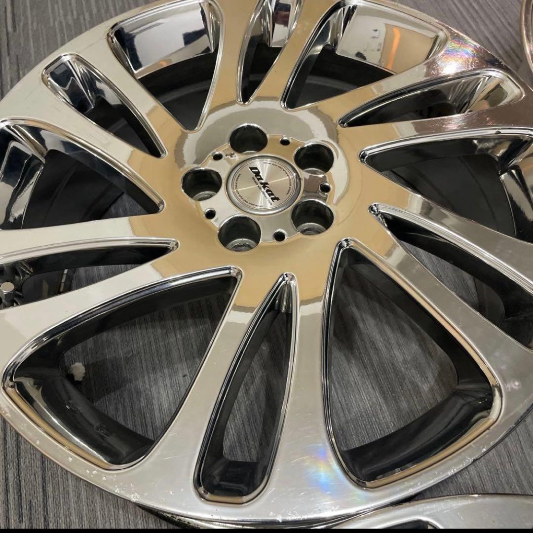 定価18万 Dakat 18インチ 希少メッキホイール PCD100 プリウス等