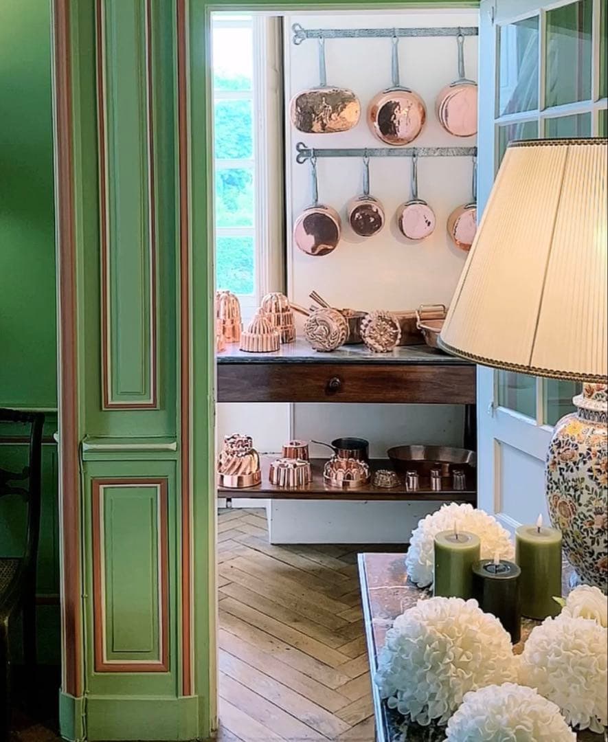 同梱専用ページ 片手鍋 シェル型ヴィドポッシュ　フランスアンティーク 優しい色味が可愛い文字入り片手鍋 フランスアンティーク陶器