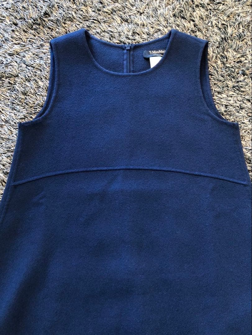 最高級】MaxMara クチートアマーノ バルーンダブルフェイスワンピース