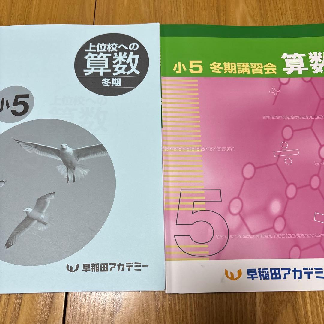 小5 冬期講習会 算数 早稲田アカデミー - メルカリ