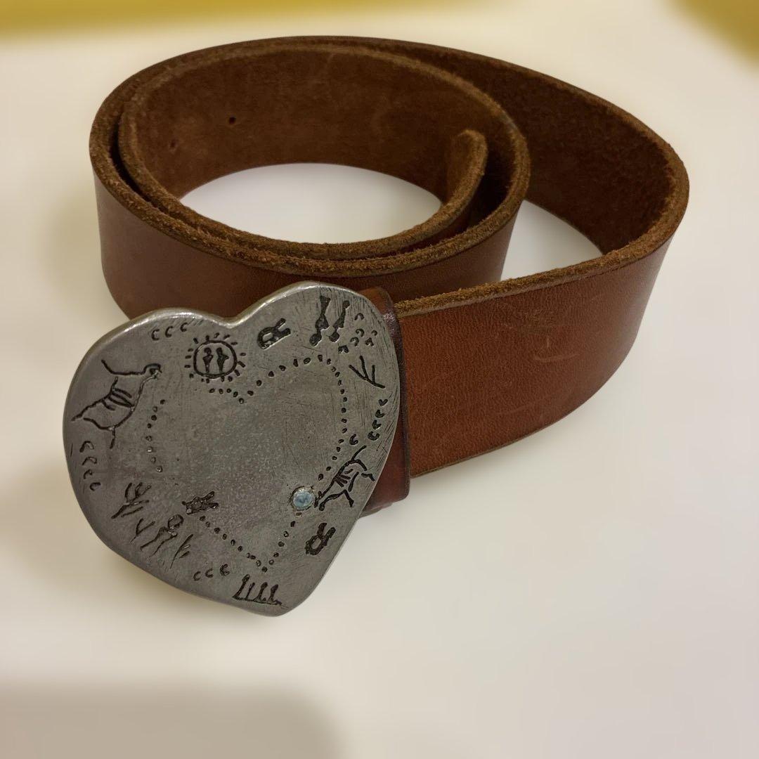 45rpm 45R ブラウンレザー ハート型バックル ベルト Amazon.co.jp: [hejhncii] ハート型バックルベルトヴィンテージパンク