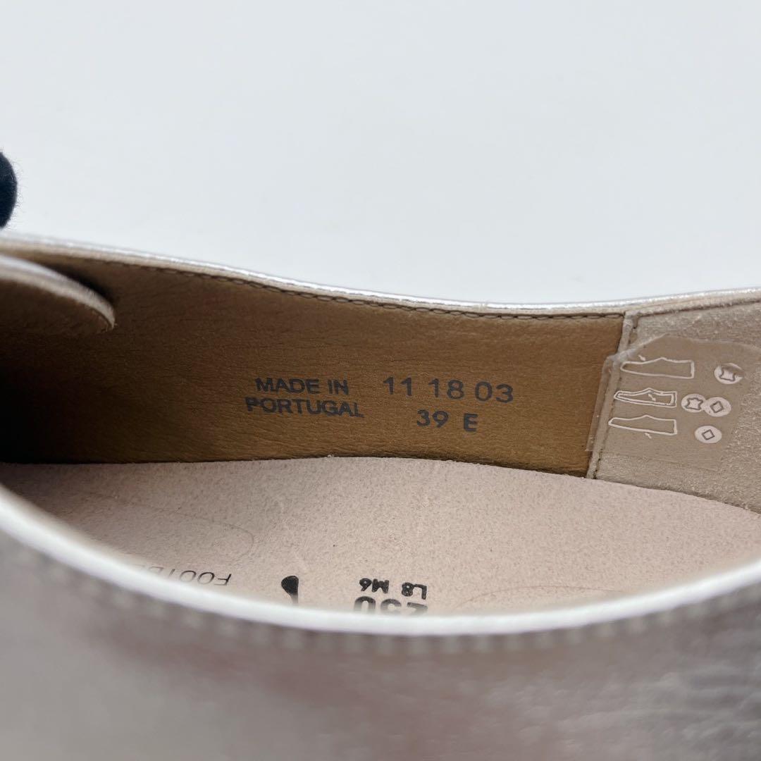 極美品✨ビルケンシュトック ソーンダース メタリックシルバー 39 25cm