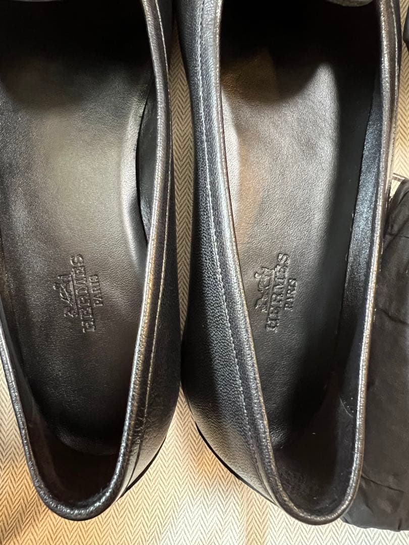 HERMES モカシン 《ジュリア》 《流行に左右されないデザイン》　サイズ37