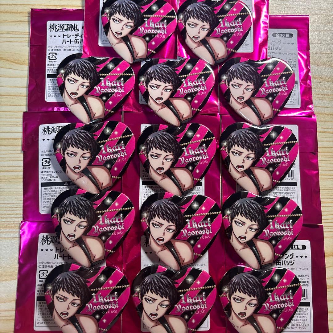 桃源暗鬼 矢颪碇 バニー 缶バッジ 14点セット