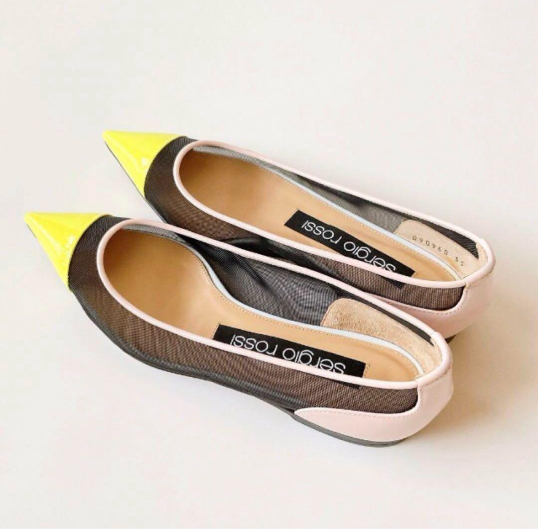 セルジオロッシ　メッシュフラットシューズ 35 22.5cm