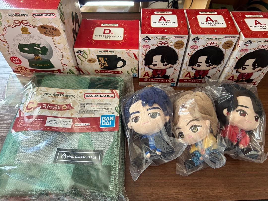 ミセス 一番くじ A賞 ぬいぐるみマスコット 全3種 コンプ マグカップ 1