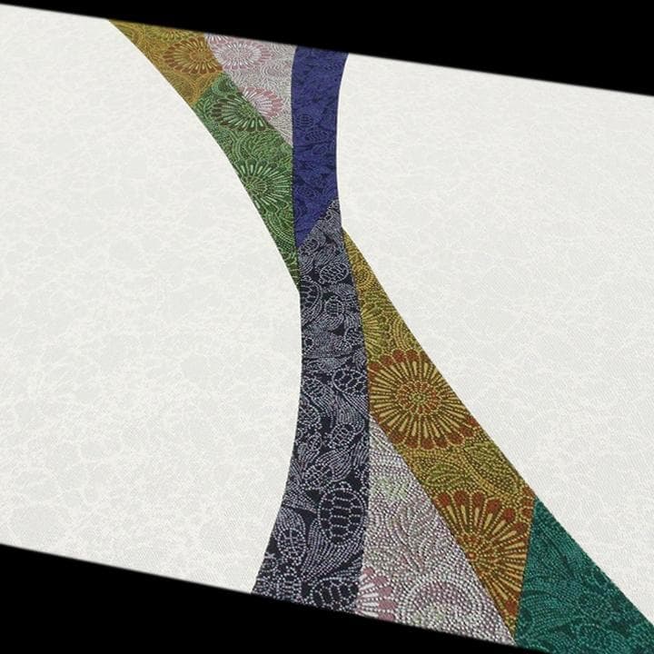 人間国宝【六谷梅軒】 ～伊勢型紙 重要無形文化財保持者～ 美品の袋帯