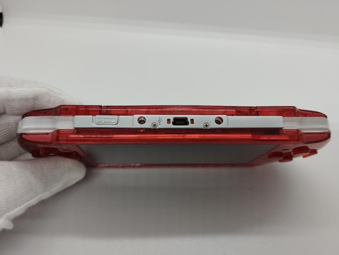 PSP 3000 すぐ遊べるセット【美品・カスタム】スケルトン レッド 赤