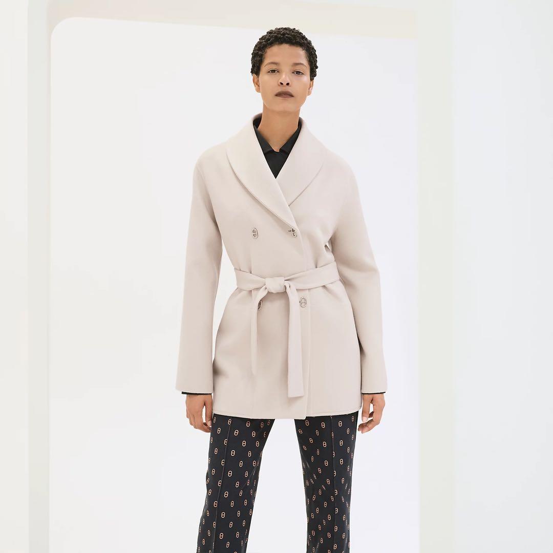 ダ*@様 HERMES 2025SS 《シェーヌ・ダンクル》 ピーコート 34