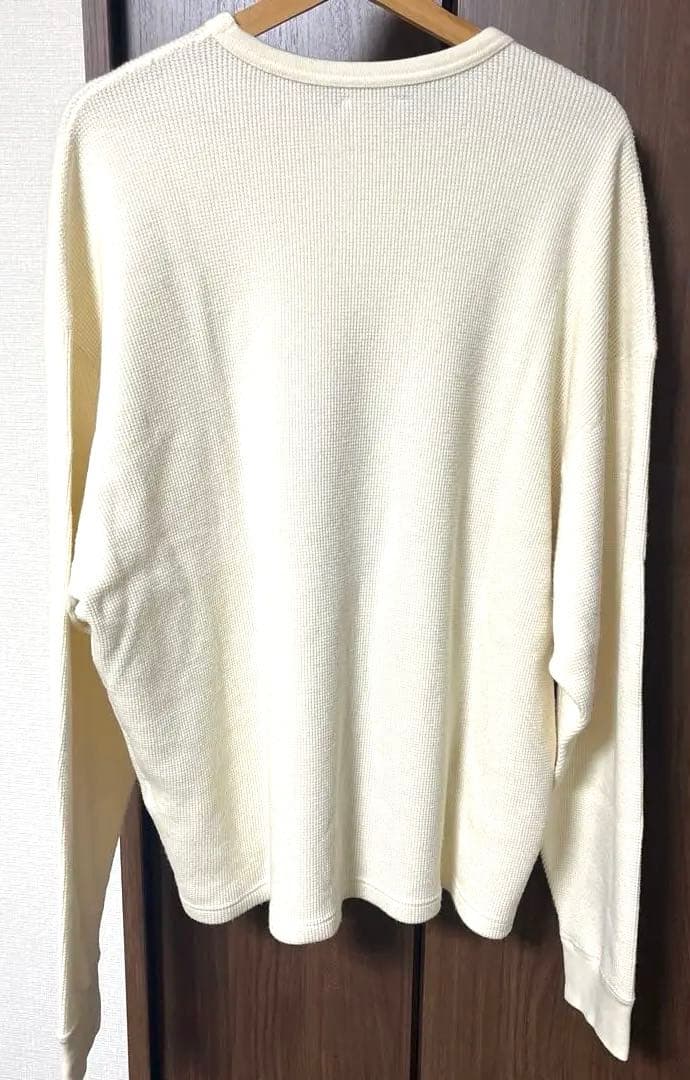 新品未使用品 AUBETT super140's 綿ウールワッフルオーバーサイズ