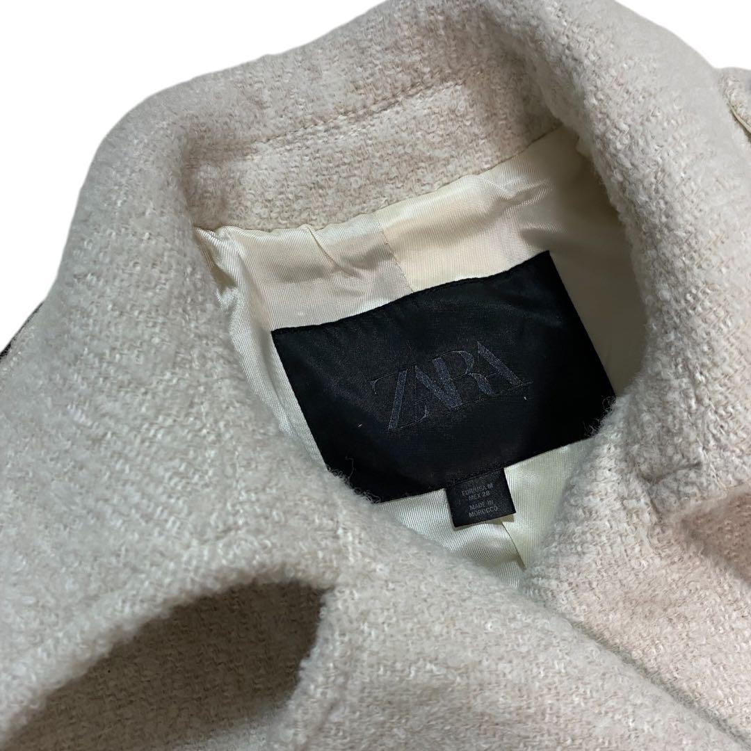 即完売】ZARA 24AW ウール混ブークレコート ZW COLLECTION - メルカリ