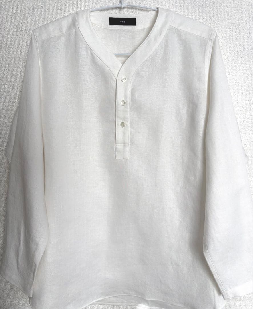 wafu シャツ　リネン　スリーピングシャツ リネントップス】快適さ無制限 スリーピングシャツ ／ 鈍色 t030c-nib1