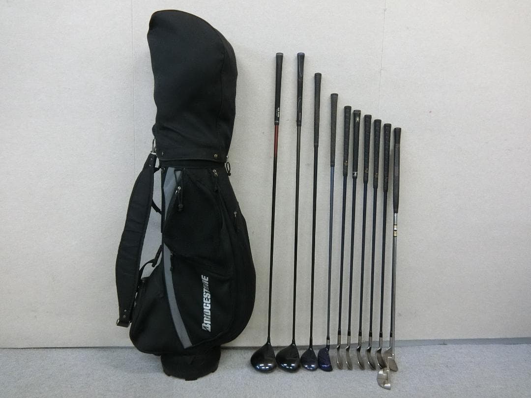 b700 初心者歓迎 ブリヂストン 等メンズゴルフ11本セット※Dr2本
