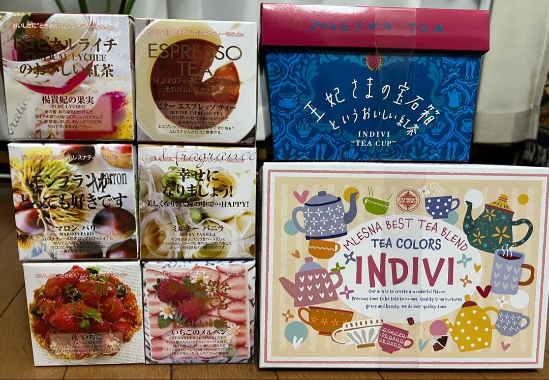 MLESNA TEA CUBEBOX6種とINDIVI2種　ティーパック MLESNA TEA CUBEBOX6種とINDIVI2種 ティーパック - メルカリ