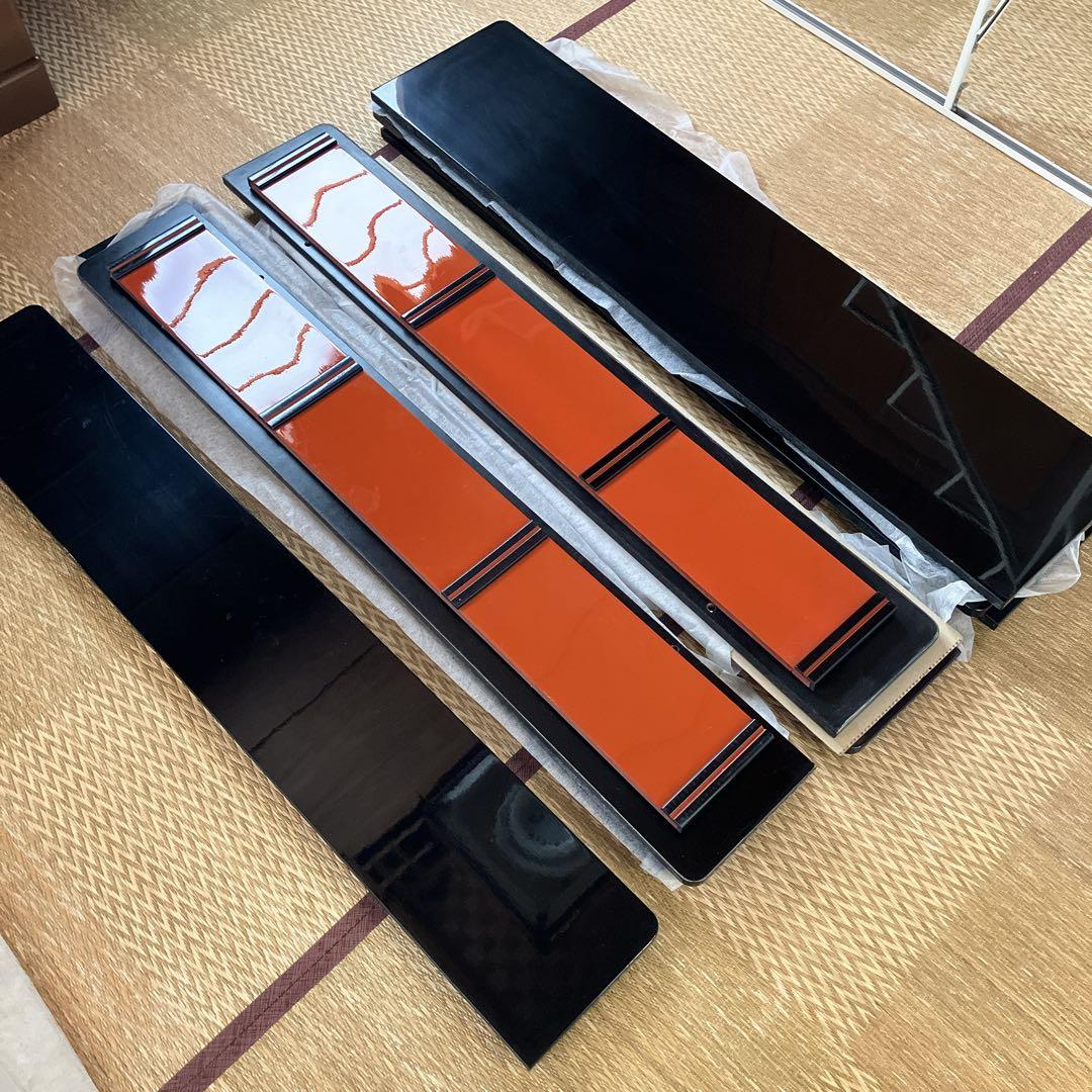 ②高級ひな壇 7段40号 木製黒塗り スチール【①②③同時購入限定