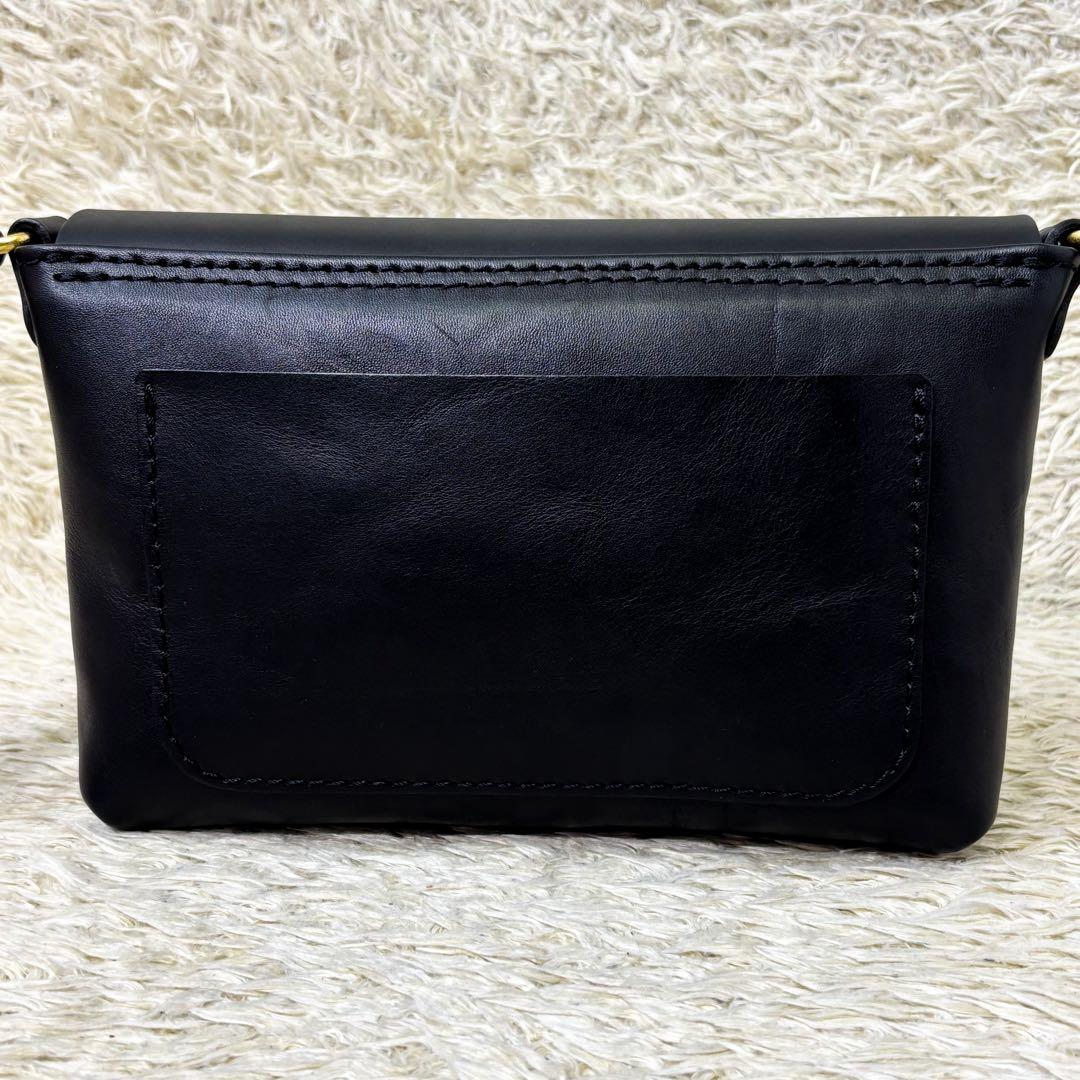 極美品】ヘルツ ライトミニショルダー ブラック 黒 クロスボディ 斜め