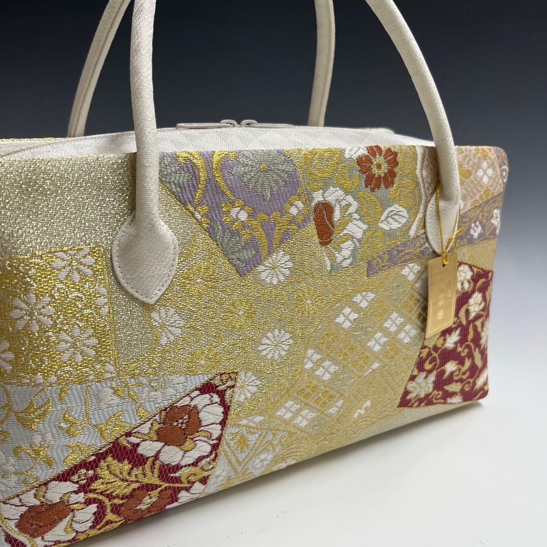 新品未使用品 京都 西陣織正絹帯地使用 利休バッグお茶席 2433 - メルカリ