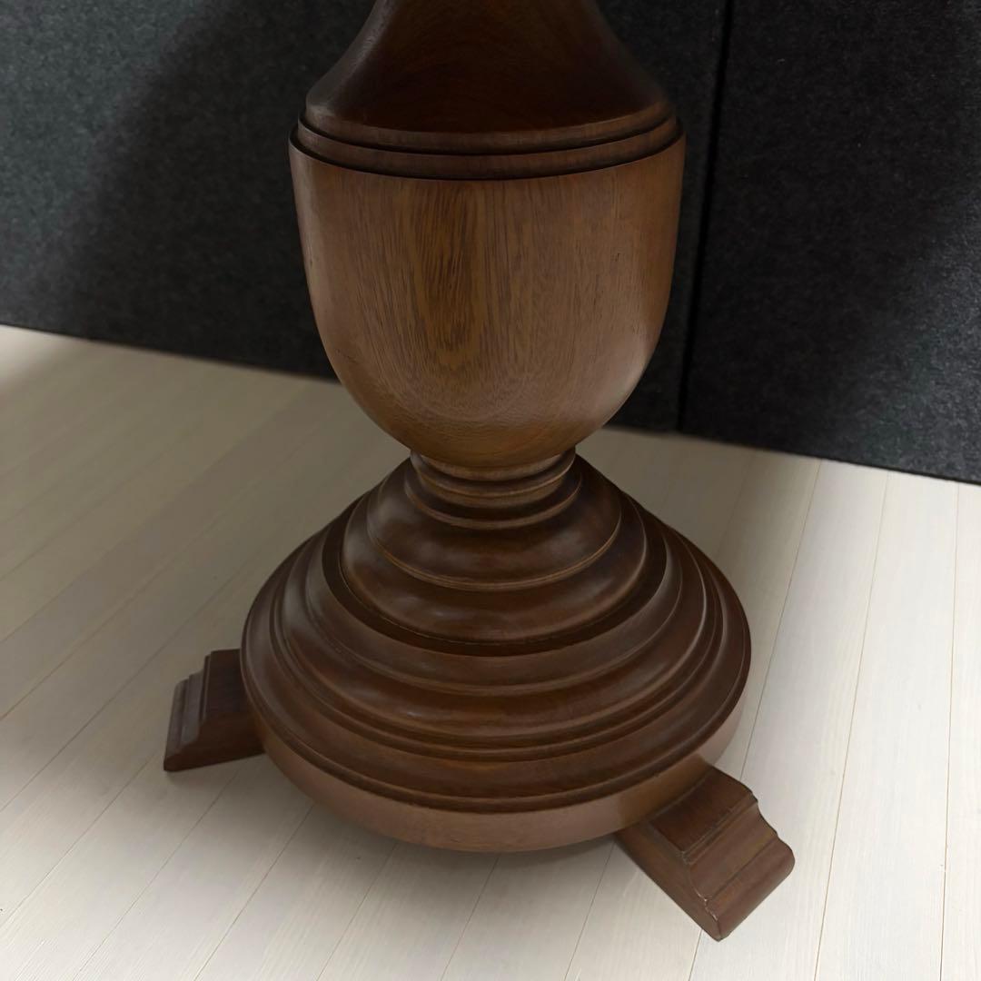 ブラジル製 西洋 アンティーク サイドテーブル ヴィンテージ 革張り 飾り台