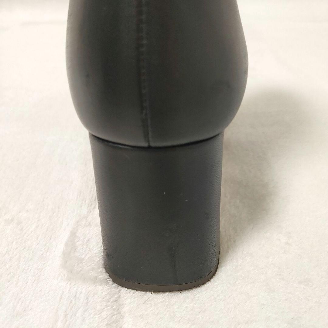 定番 DIANA ダイアナ ショートブーツ 本革 レザー ブラック 23.5cm