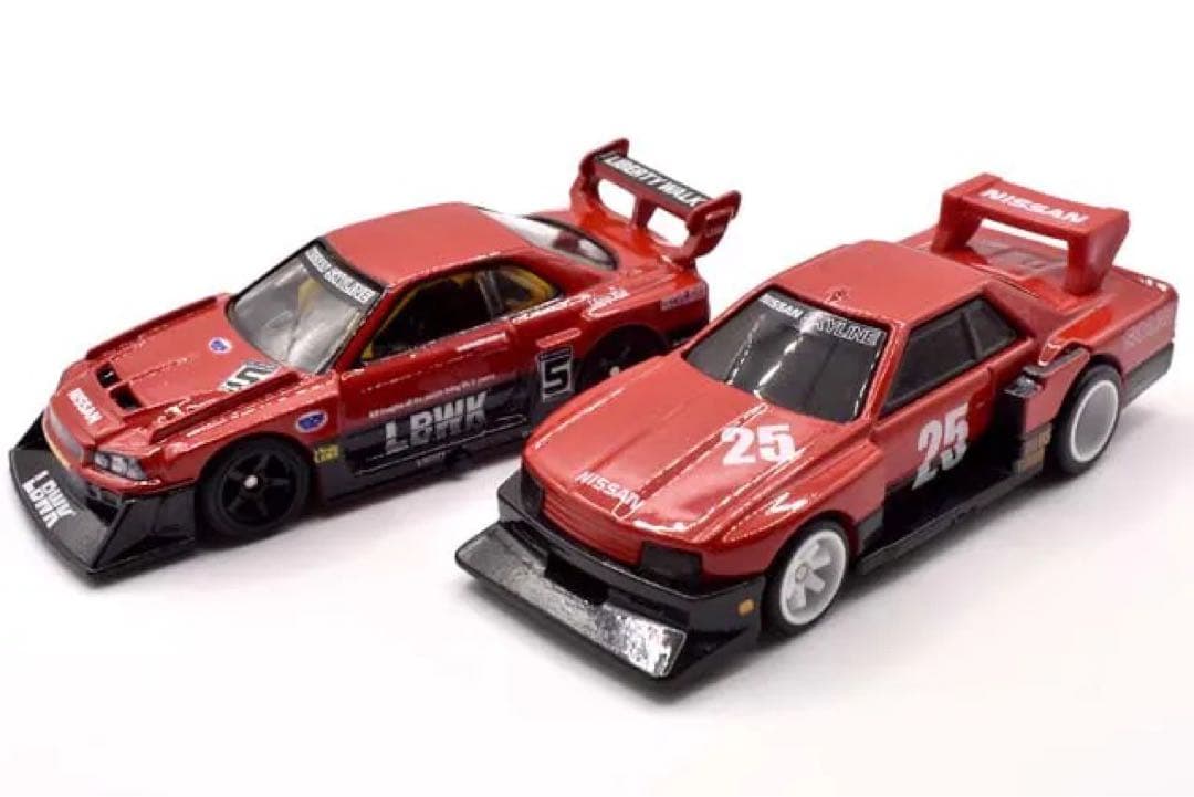 ホットウィール LBWK 日産スカイライン スーパーシルエット 2台 ルース