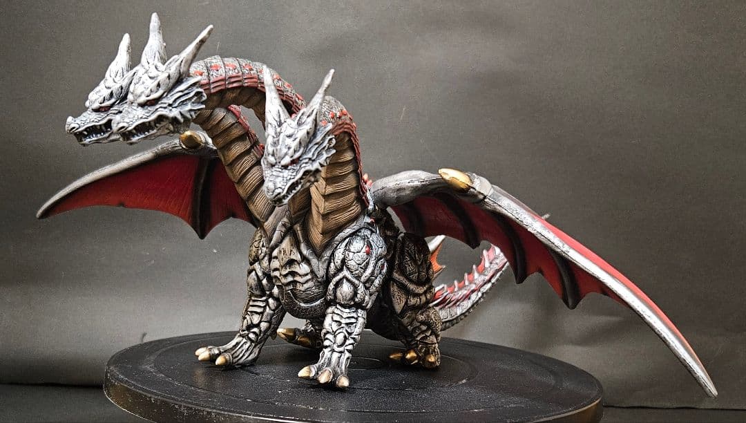 ゴジラ怪獣ソフビ　デスギドラ　リペイント完成品 ゴジラ怪獣ソフビ デスギドラ リペイント完成品 Yahoo!オークション